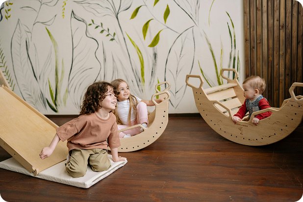 Happy kids playing